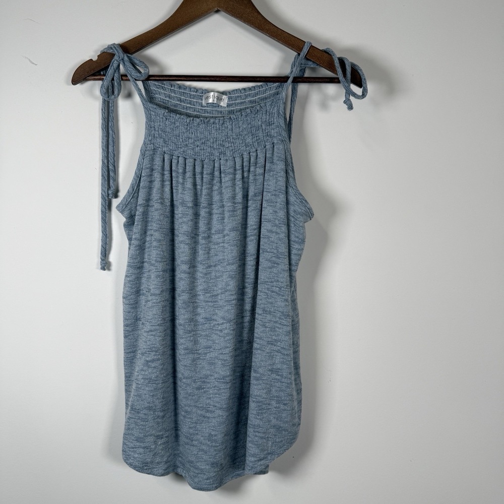 Vestique Women's Ahead‎ Top Tank Terrycloth Blue Size Small NWT New